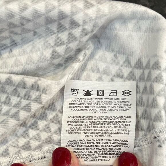 NIKE Dri-Top Floral Short Sleeved Black White Top Running Women’s Size Small - Picture 5 of 6